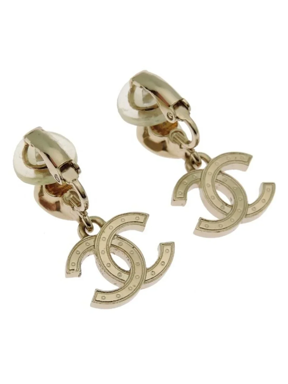 Chanel Earrings Beige